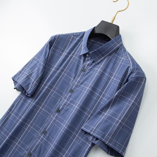 【DM】大依优型大码短袖衬衫加肥加大半袖衬衣男夏季薄款胖子休闲宽松上衣 商品图6