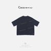 COCO ZONE刘一一 【亚麻棉混纺】简约字母休闲圆领短袖T恤CD2A0835 商品缩略图1