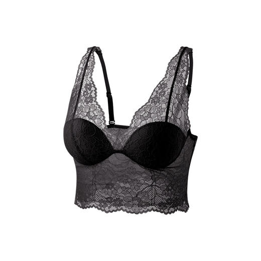 雀说莫奈花园蕾丝美背真丝内衣 桑蚕丝无钢圈收副乳内搭文胸AL248 商品图5