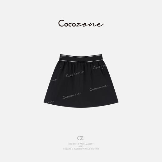 COCO ZONE 刘一一 设计感户外休闲运动松紧腰短裙CD2A0260 商品图0