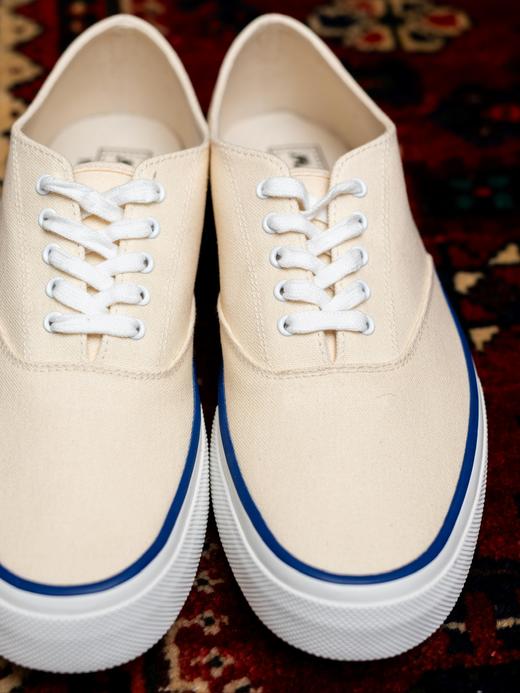 Fliks 蓝边白色帆布鞋 商品图8