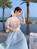 张心子【夏日密语】通勤风珍珠印花显瘦短袖T恤上衣 U2504034 商品缩略图7