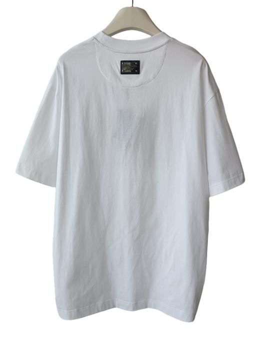 中性款贴布LOGO刺绣纯棉圆领短袖T恤 商品图1