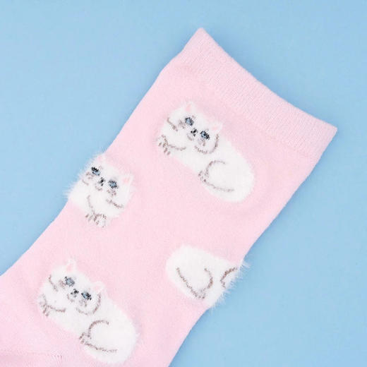 北京仓｜Coucou Suzette-Persian Cat-波斯猫 中筒袜［法国设计师］ 商品图1