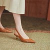 【预售5天】包头凉鞋女夏季法式气质后空猫跟尖头浅口高跟女鞋MT&ML7333 商品缩略图4
