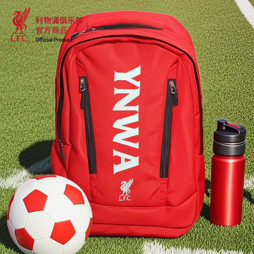 【官方正版】利物浦俱乐部 | 红色口号双肩包YNWA大容量多结构多储物通勤 商品图0