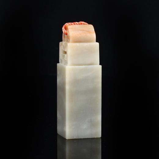 孤品015816-昌化石如意博古钮章方章-2.5*2.5*7.6cm 商品图3