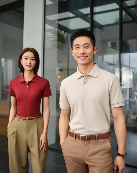 美拉德系列冰珠长绒棉高端商务POLO衫 商品图6