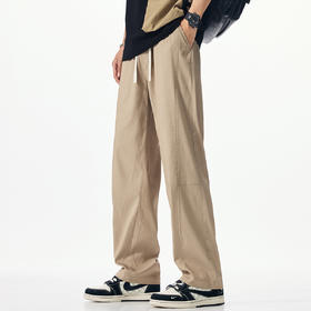 【加长】【莱赛尔天丝】大依优型大码男装莱赛尔天丝休闲裤宽松阔腿加长版垂感薄款长裤夏季新品男士