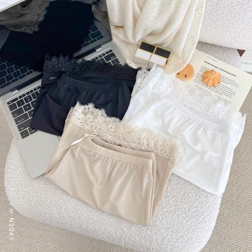 老米优品🎈3-5天。2件包邮！小仙女的蕾丝安全裤！《清凉冰丝蕾丝边防走光短裤》也可以家居哦！K250408A 商品图6
