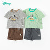 迪士尼【米奇冰感条纹套装】25夏季男童新款凉感T恤短袖透气短裤套装ZD2ET025 商品缩略图4