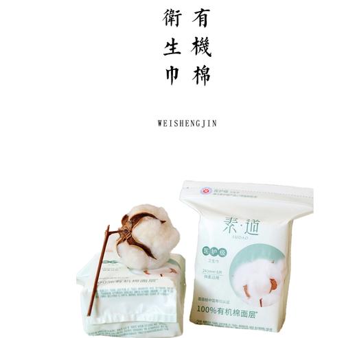 有机彩棉 纯棉医护级卫生巾日用240mm /夜用420mm 健康有机棉【基地直发】 商品图0