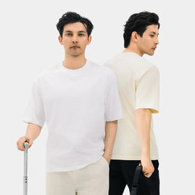 【重磅260g纯棉T】SKAH狮卡赫百搭休闲重磅纯棉短袖925 耐穿有质感宽松落肩居家户外休闲百搭T恤