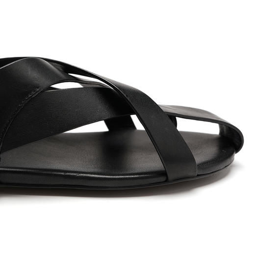 ROMI STUDIO“法式复古" 休闲镂空编织交叉包头夹趾平底凉鞋 S8004 商品图1