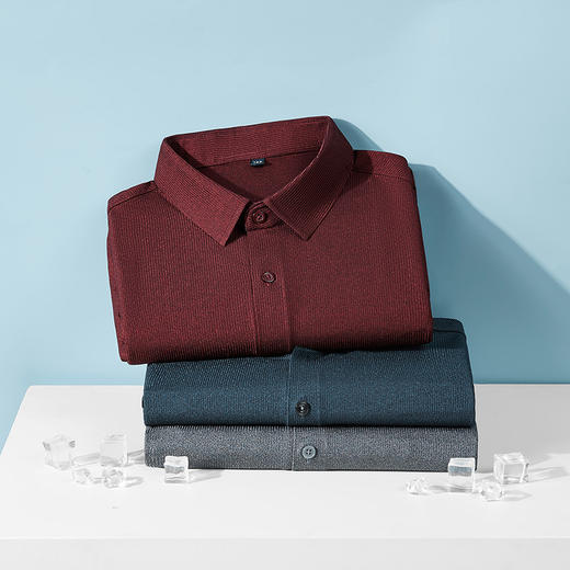 【DM】大依优型大码短袖衬衫加肥加大半袖衬衣男夏季薄款胖子休闲宽松上衣 商品图7