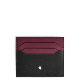 万宝龙 卡包  MB199420-F 黑色/波尔多红.