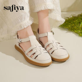 Safiya/索菲娅2025夏季镂空编织懒人外穿凉鞋SFD2115189