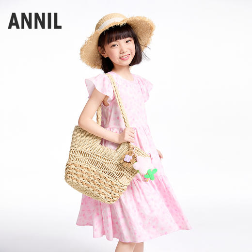 【实体店同款】女童短袖连衣裙夏季新款安奈儿童装AG523611 商品图1