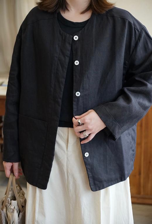 elsa esturgie 麻质轻薄夹克外套 商品图0