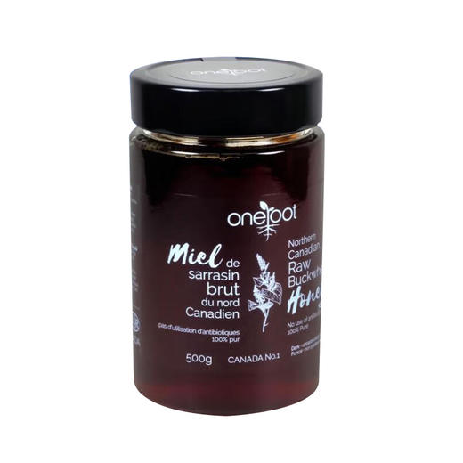【含邮含税】加拿大Oneroot天然原生态荞麦花蜂蜜 500g/瓶 商品图0