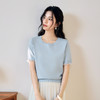【严选】诗凡黎圆领花边针织衫2025夏新款时尚设计感温柔漂亮套头衫女7G4231881 商品缩略图4