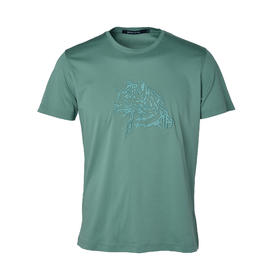 Marco Azzali 豹头刺绣短袖T恤 TY58210D7