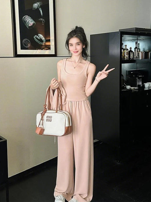 裁缝学苑AS460连帽卫衣套装纸样女装秋季短外套背心阔腿裤子版型图纸 商品图4