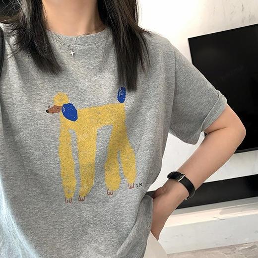 雪花竹节棉春季可爱印花减龄短袖T恤2025春百搭半袖！ 商品图7