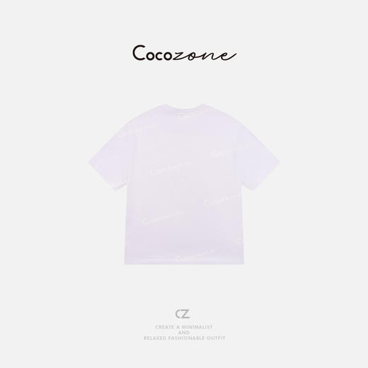 COCO ZONE 刘一一 【100棉】时尚简约甜筒印花圆领T恤CD2A0651 商品图1