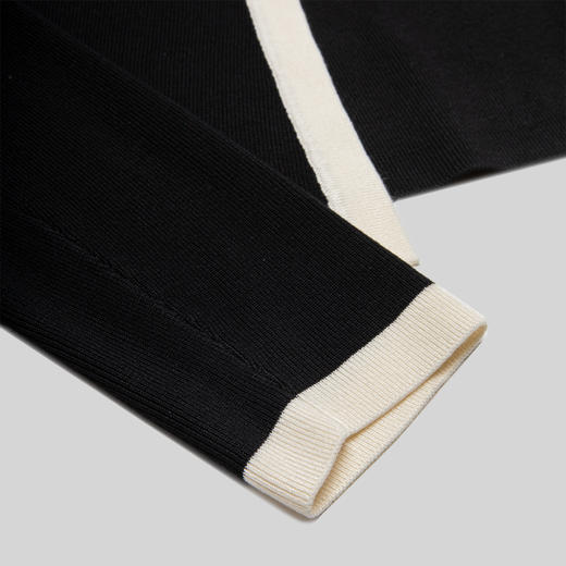 ROMI STUDIO-B 简约百搭气质黑杏撞色吊带加针织开衫两件套 M3690 商品图5