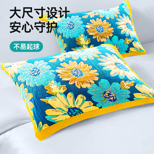 粮票|加厚纱布枕巾  加厚全棉6层纱  亲肤透气吸汗  不易起球  2只 商品图2