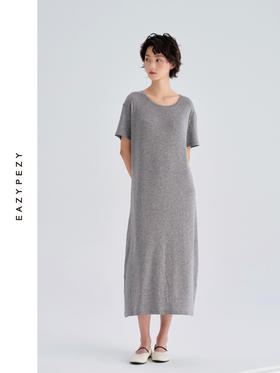 天丝羊毛极简T恤懒人登机连衣裙