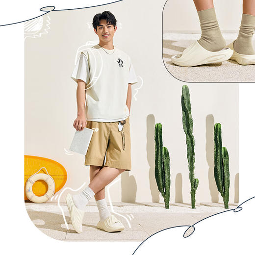 安踏篮球拖鞋男子凉拖鞋男鞋户外沙滩鞋凉鞋商场同款112521801Q 商品图3