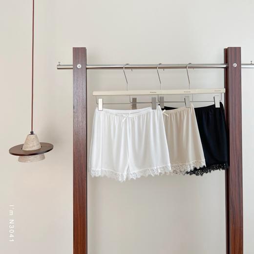 老米优品🎈3-5天。2件包邮！小仙女的蕾丝安全裤！《清凉冰丝蕾丝边防走光短裤》也可以家居哦！K250408A 商品图8