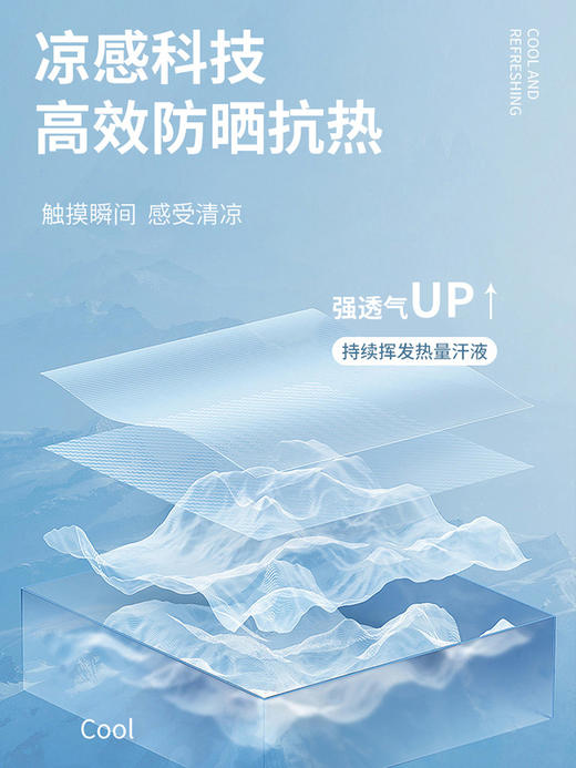 夏季新款【冰丝防晒衣】轻薄透气皮肤衣 upf50+防紫外线防晒服男 国庆国庆出游 商品图2