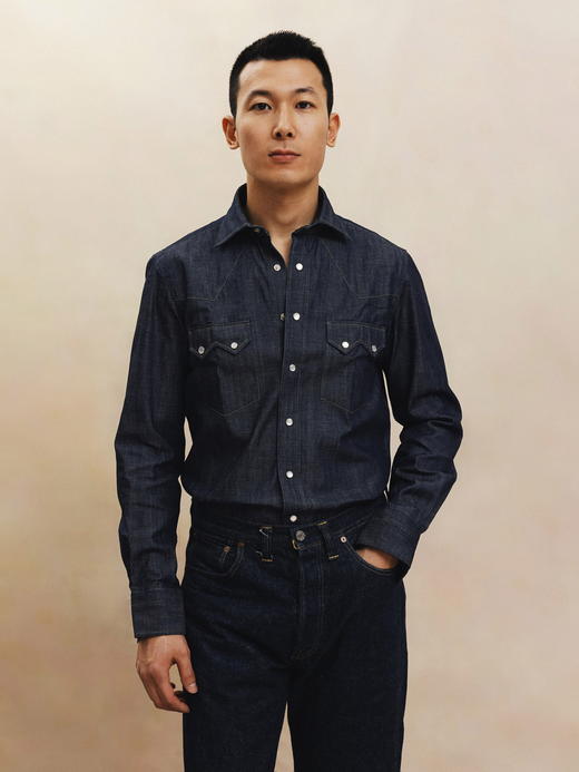 100Hands Western Shirt 原牛丹宁衬衫 商品图0