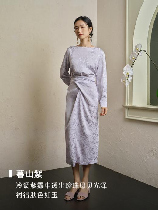 中式提花半裹式连衣裙FCF1DRS067 商品图5