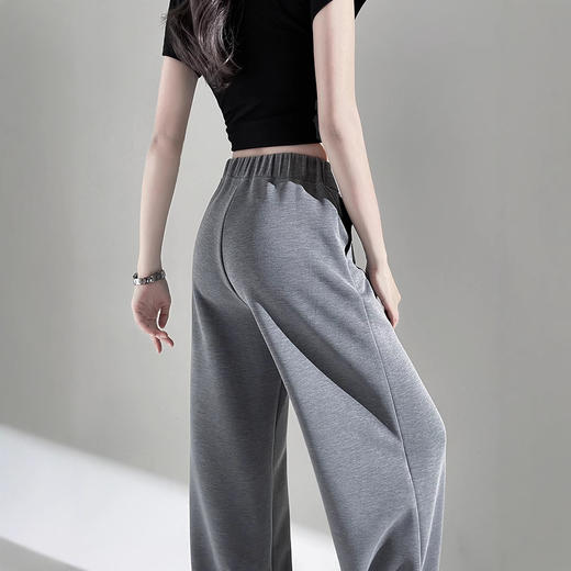 春夏铜氨莫代尔空气层休闲直筒裤 垂顺免熨烫挺阔有型显瘦休闲裤 商品图3