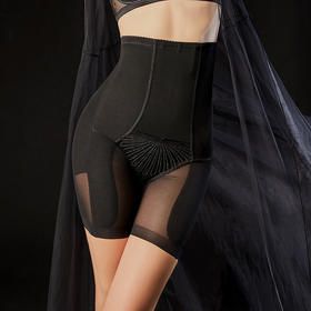 CB | 秘缮黑色超高腰轻塑短塑裤