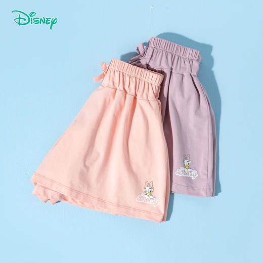 迪士尼2025夏季新款女童凉感短裤宽松轻薄透气休闲短裤凉感百搭裤子ZD2EK019 商品图8