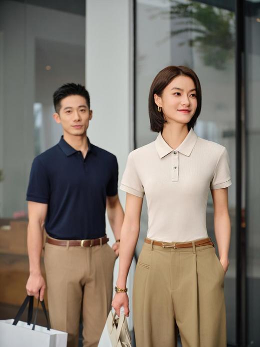 美拉德系列冰珠长绒棉高端商务POLO衫 商品图3