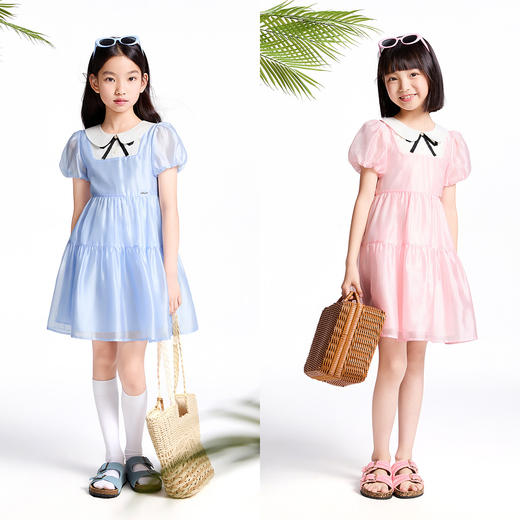 【实体店同款】女童短袖连衣裙夏季新款安奈儿童装AG523616 商品图3