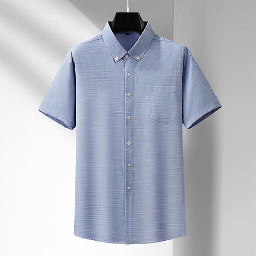 【超大码】【DM】大依优型大码短袖衬衫加肥加大半袖衬衣男夏季薄款胖子休闲宽松上衣300斤 商品图2