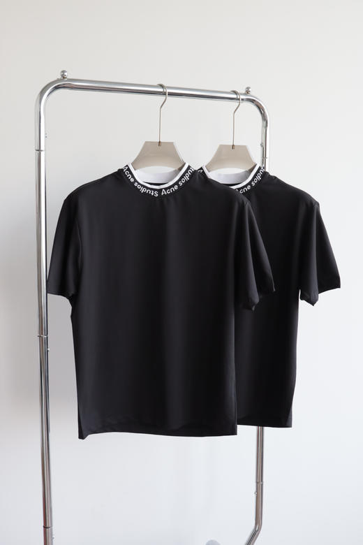 A.S 领口字母织带 弹力宽松圆领短袖 TX434 商品图0