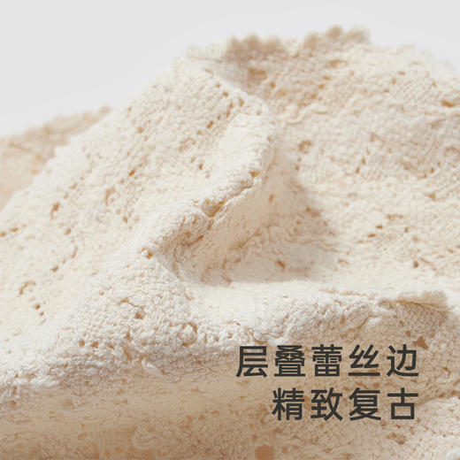 【商场同款】英氏儿童帽子复古蕾丝边女宝圆帽春夏遮阳渔夫帽 商品图1