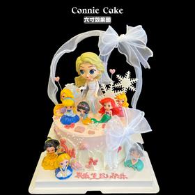 艾莎 迪士尼小公主 蛋糕