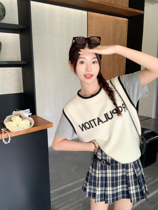 【129元任选2件】现货！蓝格子半身裙 商品图11