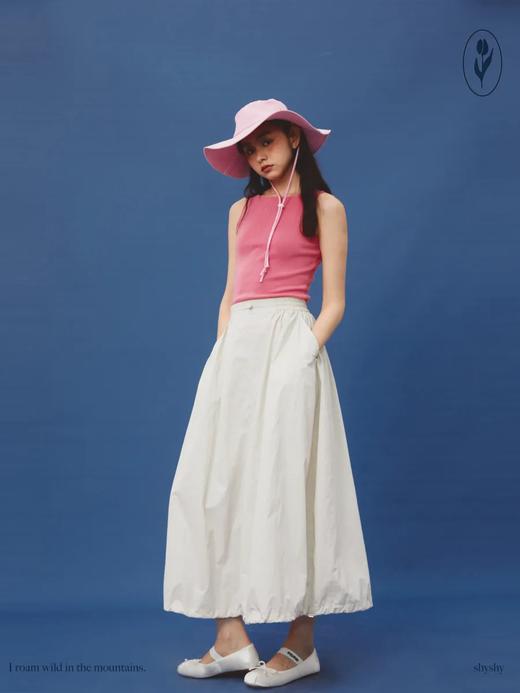 shyshystill/shy202306009/超轻薄收绳可调节工装长裙 商品图2