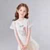 笛莎Deesha 童装女童T恤2025夏新款女童异材拼接图案T 商品缩略图1