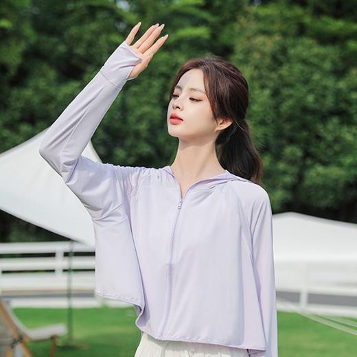 一件=6件 连帽防晒服山系防晒衣女冰丝upf50+夏季户外防紫外线长袖防晒衫 商品图3